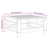 Garden Footstool Solid Wood Pine