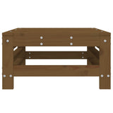 Garden Footstool Honey Brown Solid Wood Pine