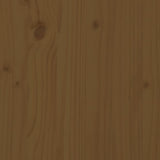 Garden Footstool Honey Brown Solid Wood Pine