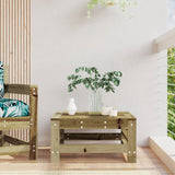 Garden Footstool Impregnated Wood Pine