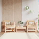 Garden Chairs 2 pcs Solid Wood Pine