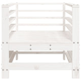 Garden Chairs 2 pcs White Solid Wood Pine