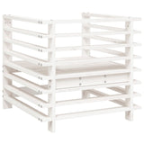 Garden Chairs 2 pcs White Solid Wood Pine