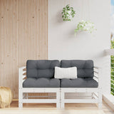 Garden Corner Sofas 2 pcs White Solid Wood Pine