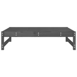 Garden Footstool Grey 120x80 cm Solid Wood Pine