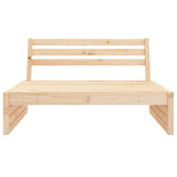 Garden Middle Sofa 120x80 cm Solid Wood Pine