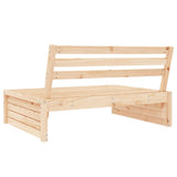 Garden Middle Sofa 120x80 cm Solid Wood Pine