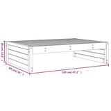 Garden Footstool 120x80 cm Solid Wood Douglas