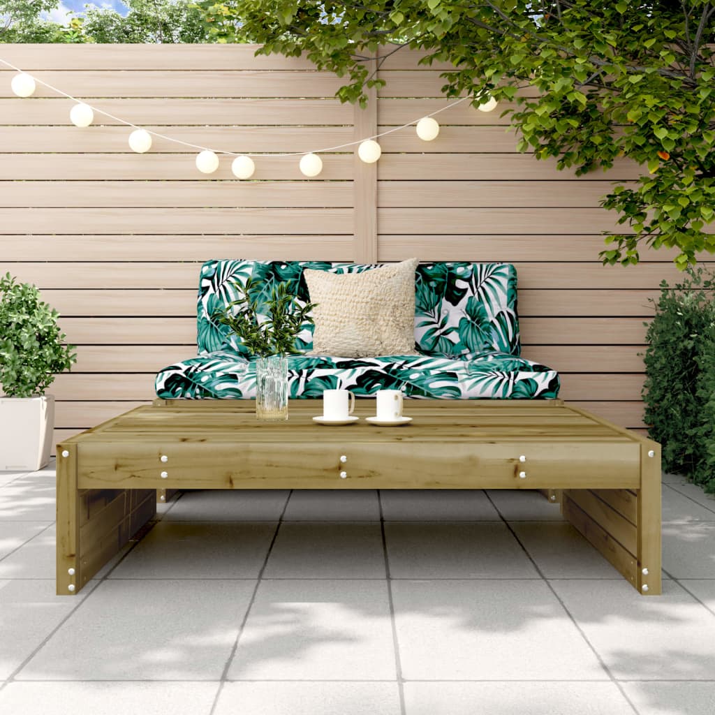 Garden Footstool 120x80 cm Impregnated Wood Pine