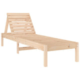 Sun Lounger 199.5x60x74 cm Solid Wood Pine