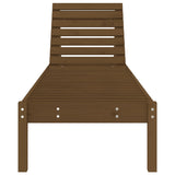 Sun Lounger Honey Brown 199.5x60x74 cm Solid Wood Pine