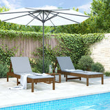 Sun Loungers 2 pcs Honey Brown 199.5x60x74 cm Solid Wood Pine