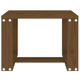 Garden Side Table Honey Brown 40x38x28.5 cm Solid Wood Pine