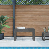 Garden Bench Grey 80x38x45 cm Solid Wood Pine
