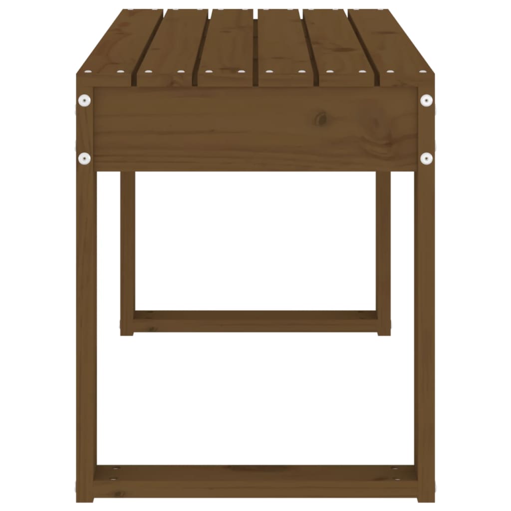 Garden Bench Honey Brown 80x38x45 cm Solid Wood Pine