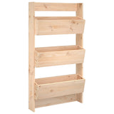 Wall Planter 3-Tier 60x18.5x110 cm Solid Wood Pine