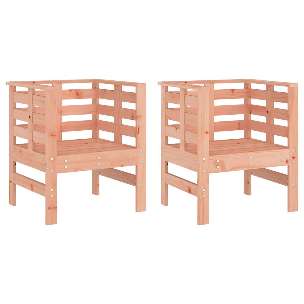 Garden Chairs 2 pcs 61.5x53x71 cm Solid Wood Douglas