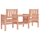 Garden Bench with Table 2-Seater Solid Wood Douglas