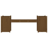 Planter Bench Honey Brown 180x36x63 cm Solid Wood Pine