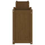 Planter Bench Honey Brown 180x36x63 cm Solid Wood Pine