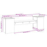 Planter Bench 184.5x39.5x56.5 cm Solid Wood Douglas