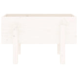 Garden Planter White 62x30x38 cm Solid Wood Pine