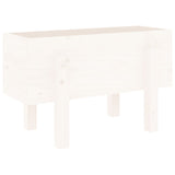 Garden Planter White 62x30x38 cm Solid Wood Pine