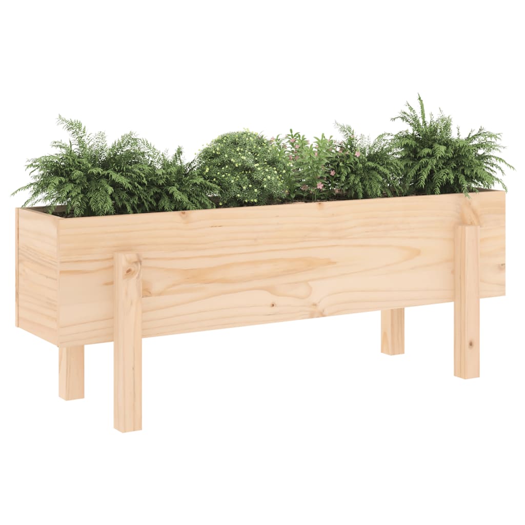 Garden Raised Bed 101x30x38 cm Solid Wood Pine