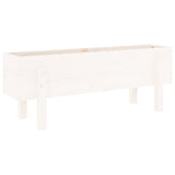 Garden Raised Bed White 101x30x38 cm Solid Wood Pine