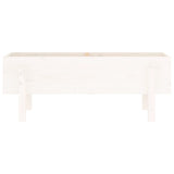 Garden Raised Bed White 101x30x38 cm Solid Wood Pine