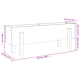Garden Raised Bed 101x30x38 cm Solid Wood Douglas