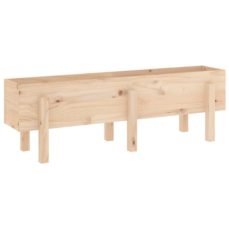 Garden Raised Bed 121x30x38 cm Solid Wood Pine