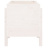 Garden Planter White 62x50x57 cm Solid Wood Pine