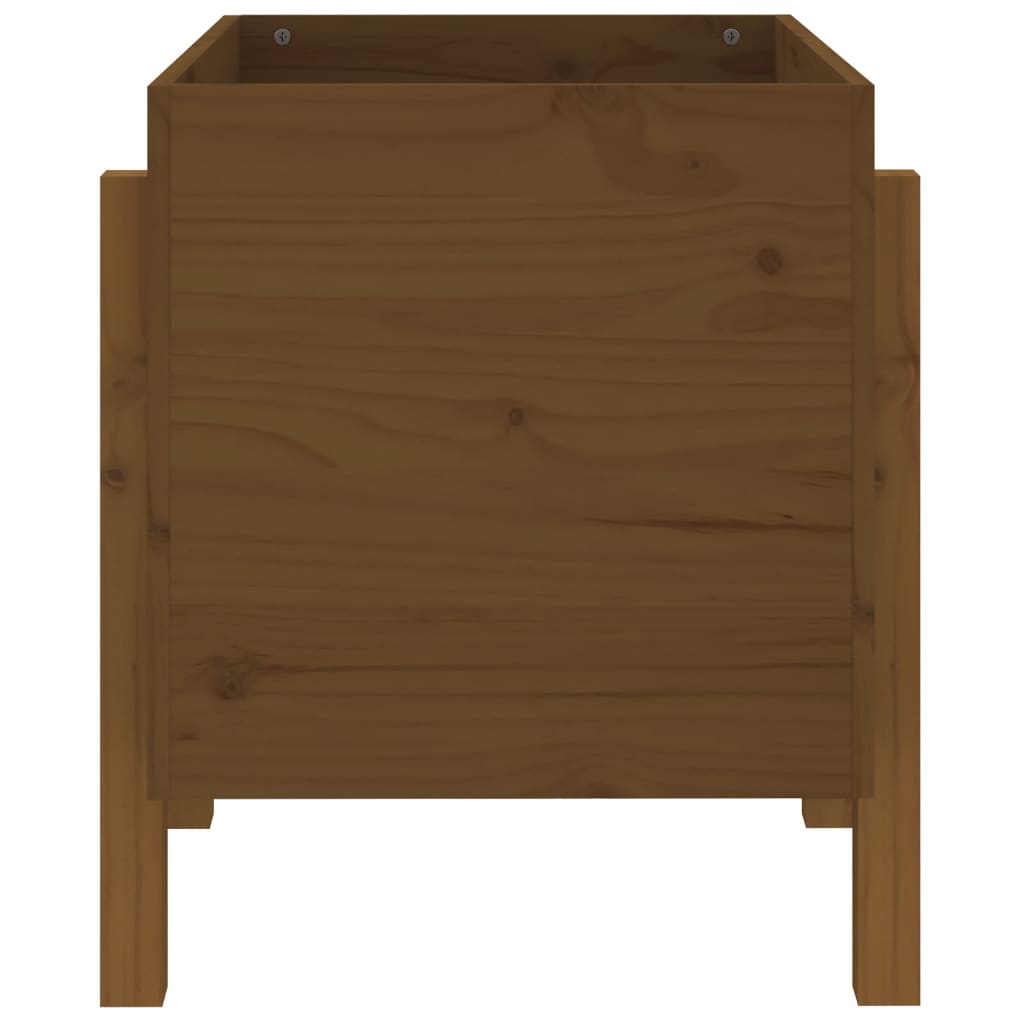 Garden Planter Honey Brown 62x50x57 cm Solid Wood Pine