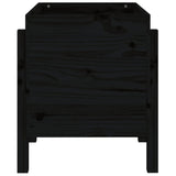 Garden Planter Black 62x50x57 cm Solid Wood Pine