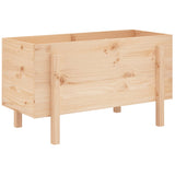 Garden Raised Bed 101x50x57 cm Solid Wood Pine