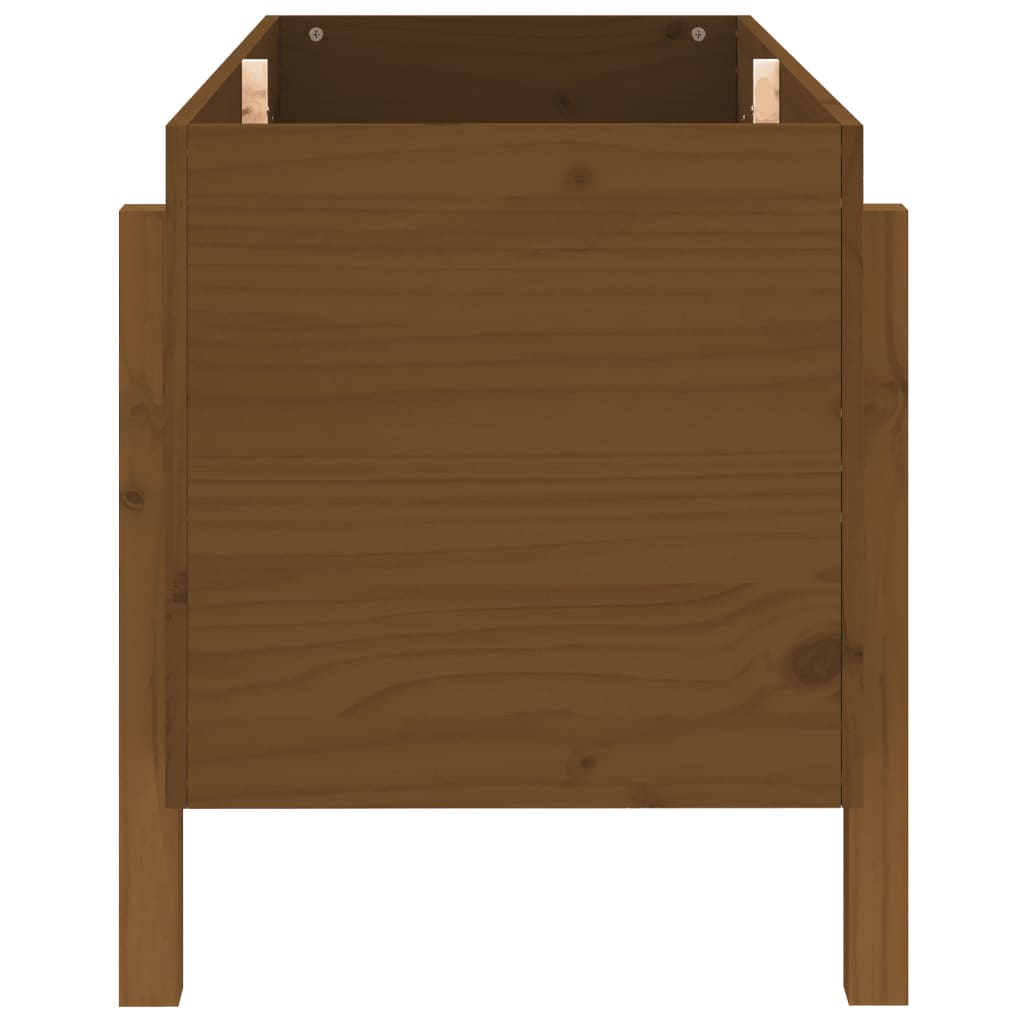 Garden Raised Bed Honey Brown 101x50x57 cm Solid Wood Pine