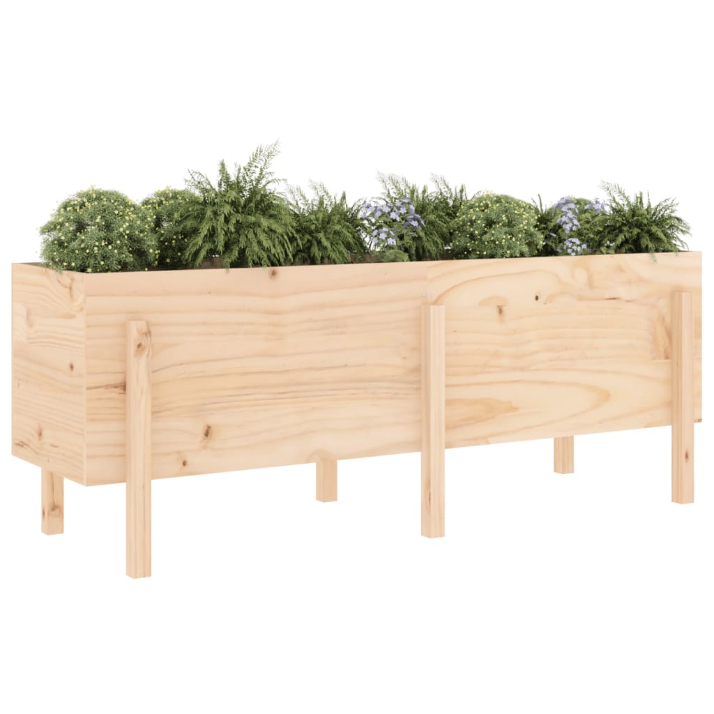 Garden Raised Bed 160x50x57 cm Solid Wood Pine