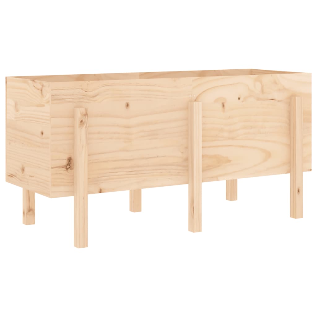 Garden Raised Bed 121x50x57 cm Solid Wood Pine