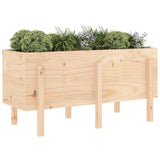 Garden Raised Bed 121x50x57 cm Solid Wood Pine