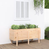 Garden Raised Bed 121x50x57 cm Solid Wood Pine