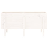 Garden Raised Bed White 121x50x57 cm Solid Wood Pine