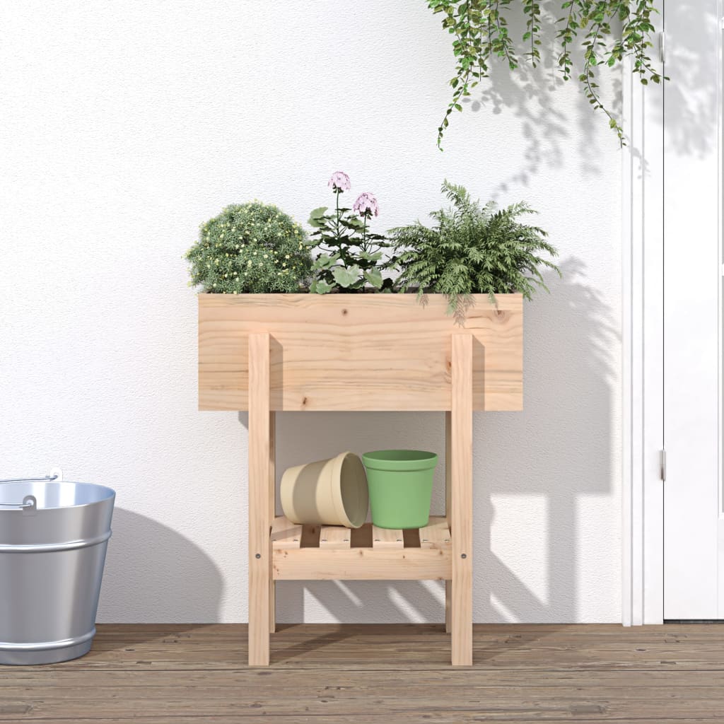 Garden Planter 62x30x69 cm Solid Wood Pine