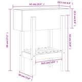 Garden Planter 62x30x69 cm Solid Wood Douglas