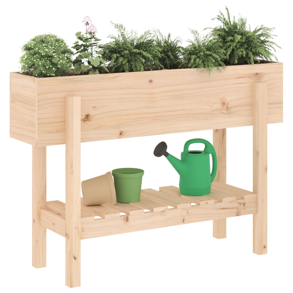 Garden Raised Bed 101x30x69 cm Solid Wood Pine