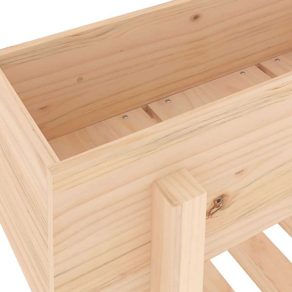 Garden Raised Bed 101x30x69 cm Solid Wood Pine