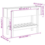 Garden Raised Bed 101x30x69 cm Solid Wood Pine