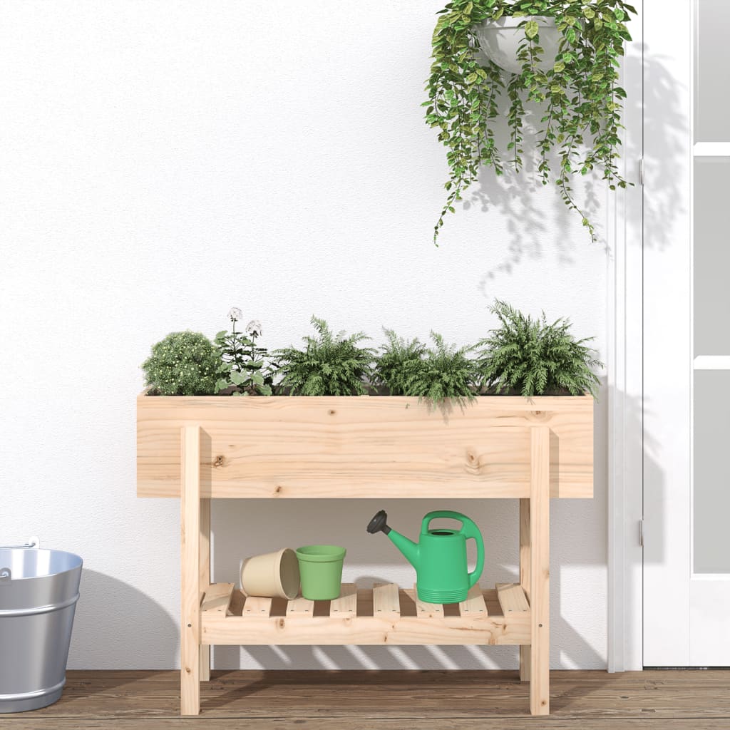 Garden Raised Bed 101x30x69 cm Solid Wood Pine