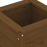 Garden Planter Honey Brown 40x40x39 cm Solid Wood Pine