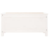 Garden Planter White 82.5x40x39 cm Solid Wood Pine